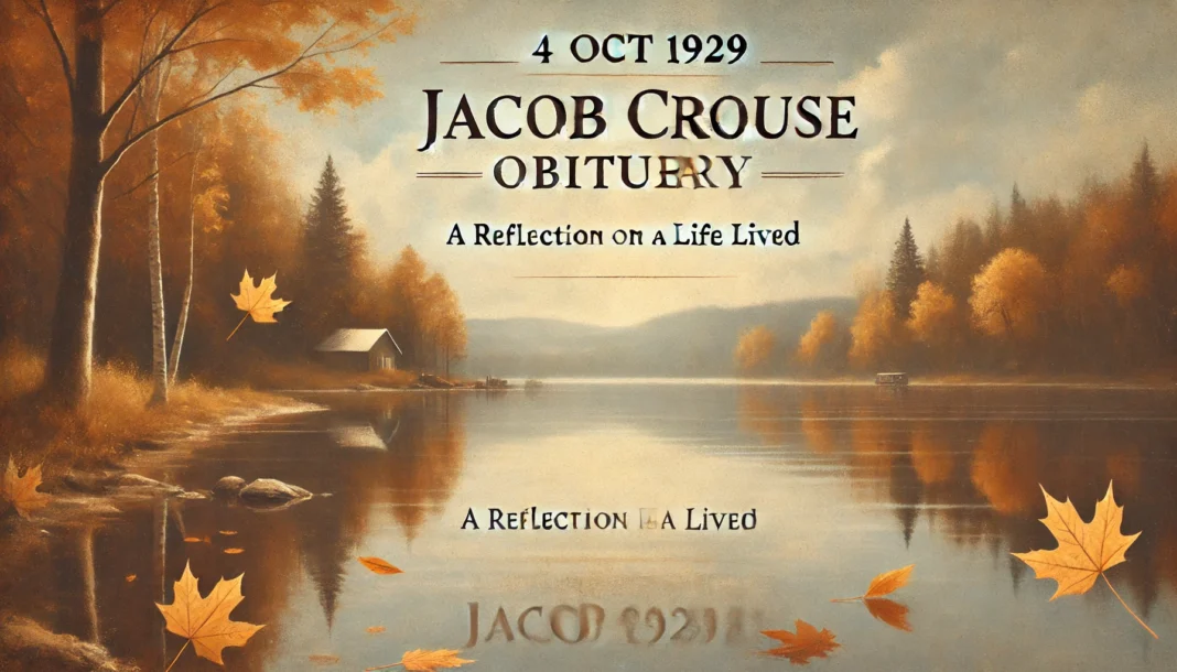 4-oct-1929-jacob-crouse-obituary-a-comprehensive-guide this blog is very illuminating about 4 oct 1929 jacob crouse obituary.